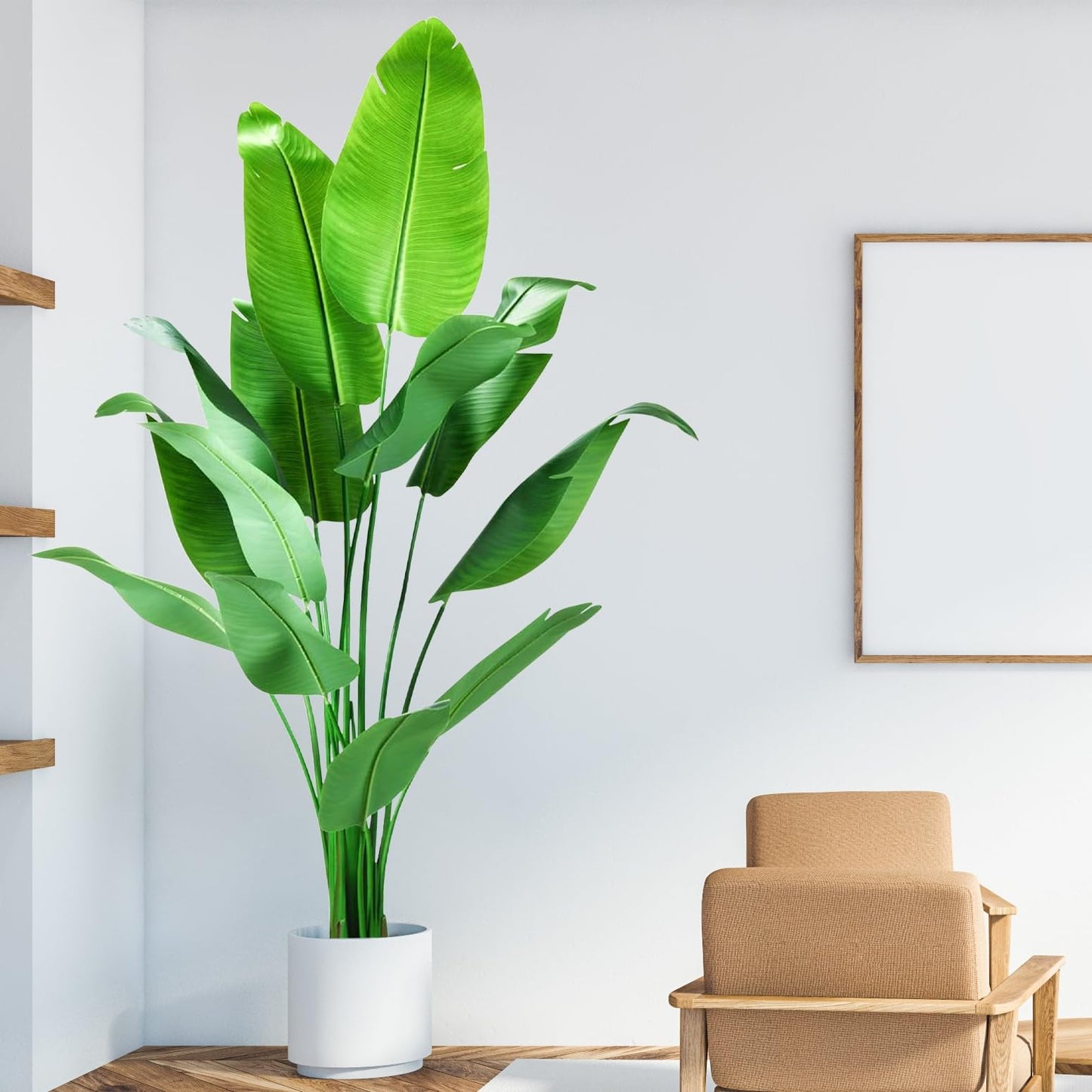 Bird of Paradise Artificial Plant 7ftFaux Plants Indoor Tall with 13 Trunks - The Perfect Indoor Silk Floor Plant for Home Decor in Living Room Office and Bedroom