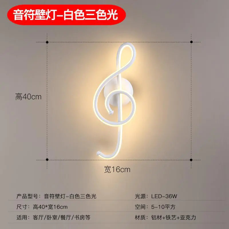 Nordic Modern Minimalist LED Wall Light for Bedroom