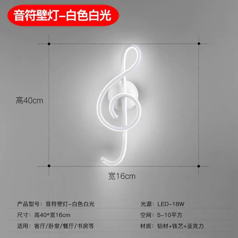 Nordic Modern Minimalist LED Wall Light for Bedroom